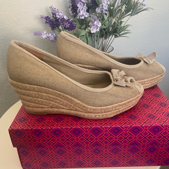 Tory Burch Jackie 75MM Espadrille Wedge size 9 - Picture 2 of 5